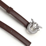 Cintura in pelle con logo 105876 A0F1LA7N PINKO 