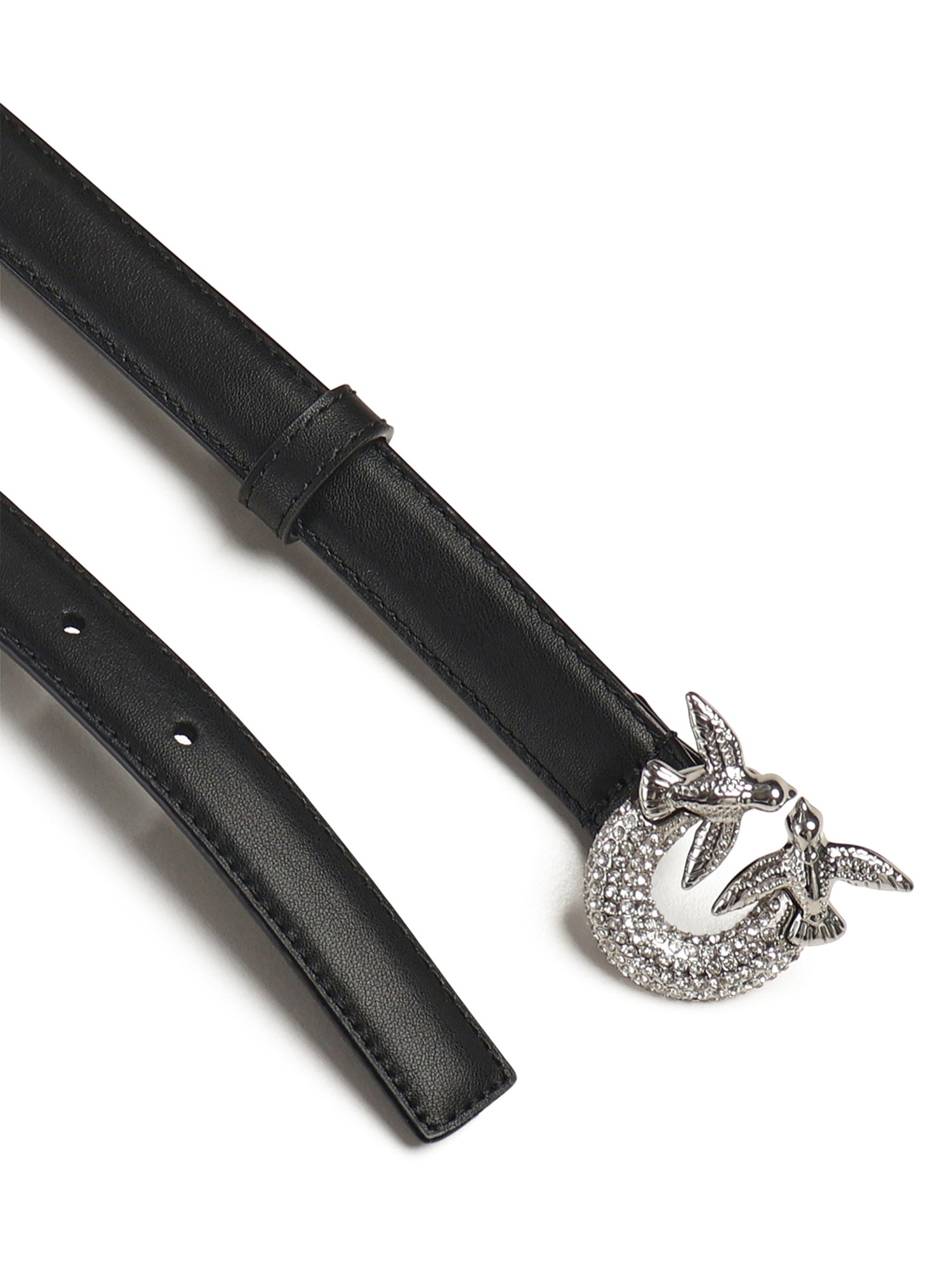 Cintura in pelle con logo 105876 A0F1Z99N PINKO 