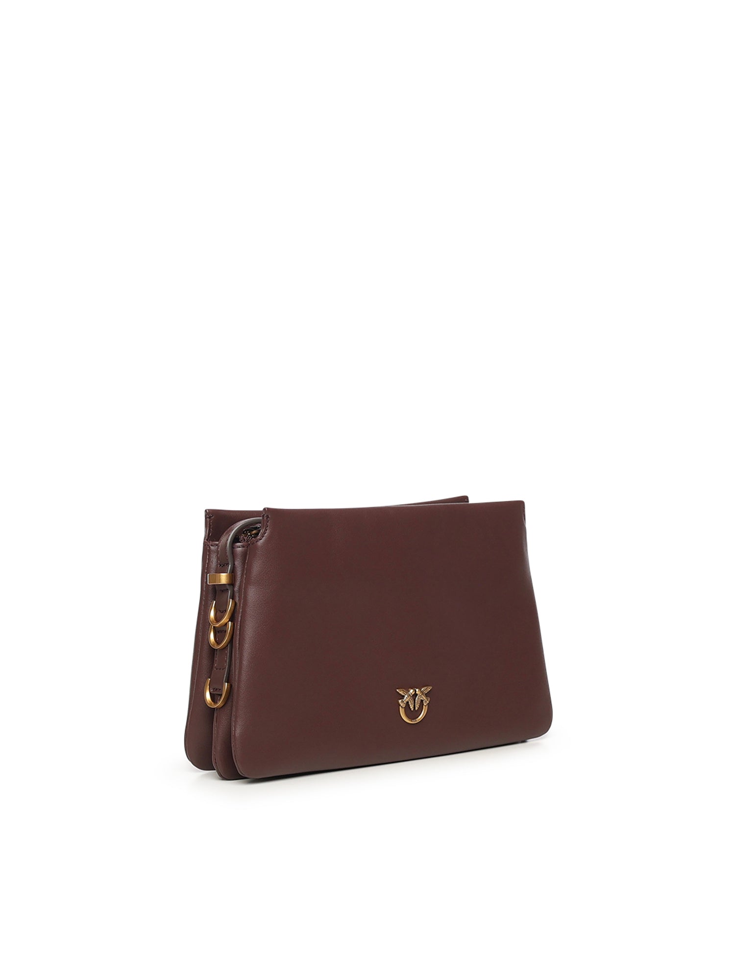 Borsa a tracolla Mini One, Two, Three Bag in pelle<BR/> 105883 A0QOLA7Q PINKO 
