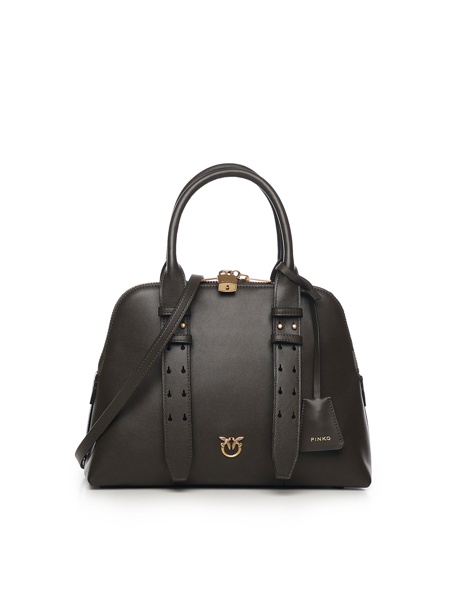 Borsa a mano media 'Escape Bag' in pelle<BR/> 105906 A0QOK35Q PINKO 