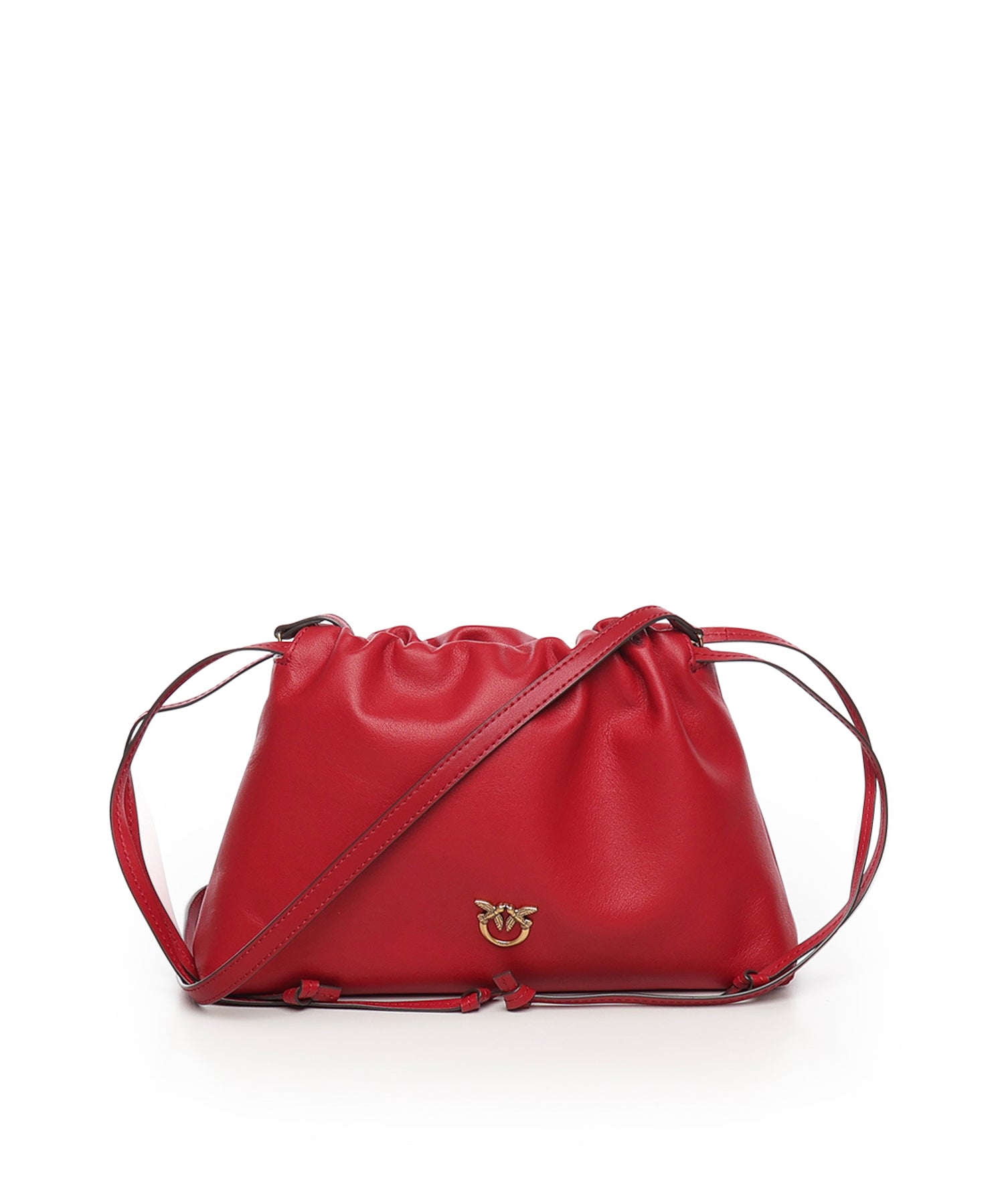 Borsa a spalla piccola in pelle 105907 A0QOOA4Q PINKO 