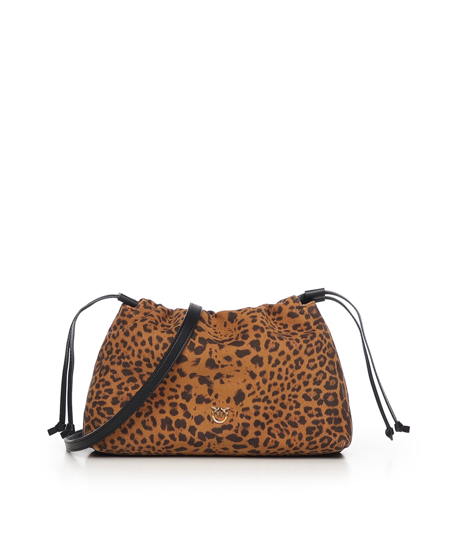 Clutch a spalla piccola in suede con stampa leopardata 105907 A32AM35Q PINKO 