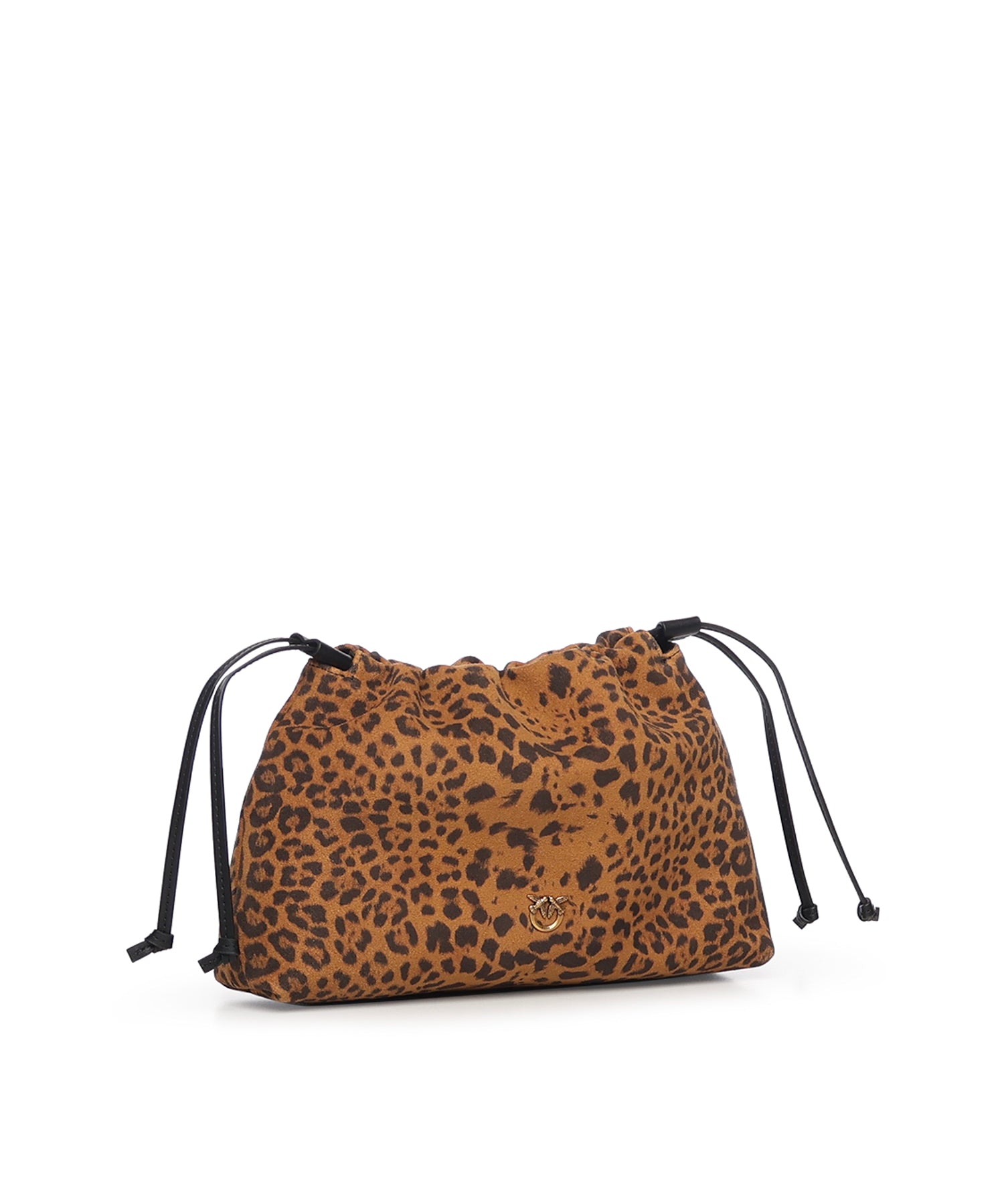 Clutch a spalla piccola in suede con stampa leopardata 105907 A32AM35Q PINKO 