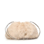 Maxi clutch in eco-pelliccia con logo<BR/> 105909 A2VZC50Q PINKO 
