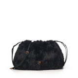 Maxi clutch in eco-pelliccia con logo 105909 A2VZZ99Q PINKO 