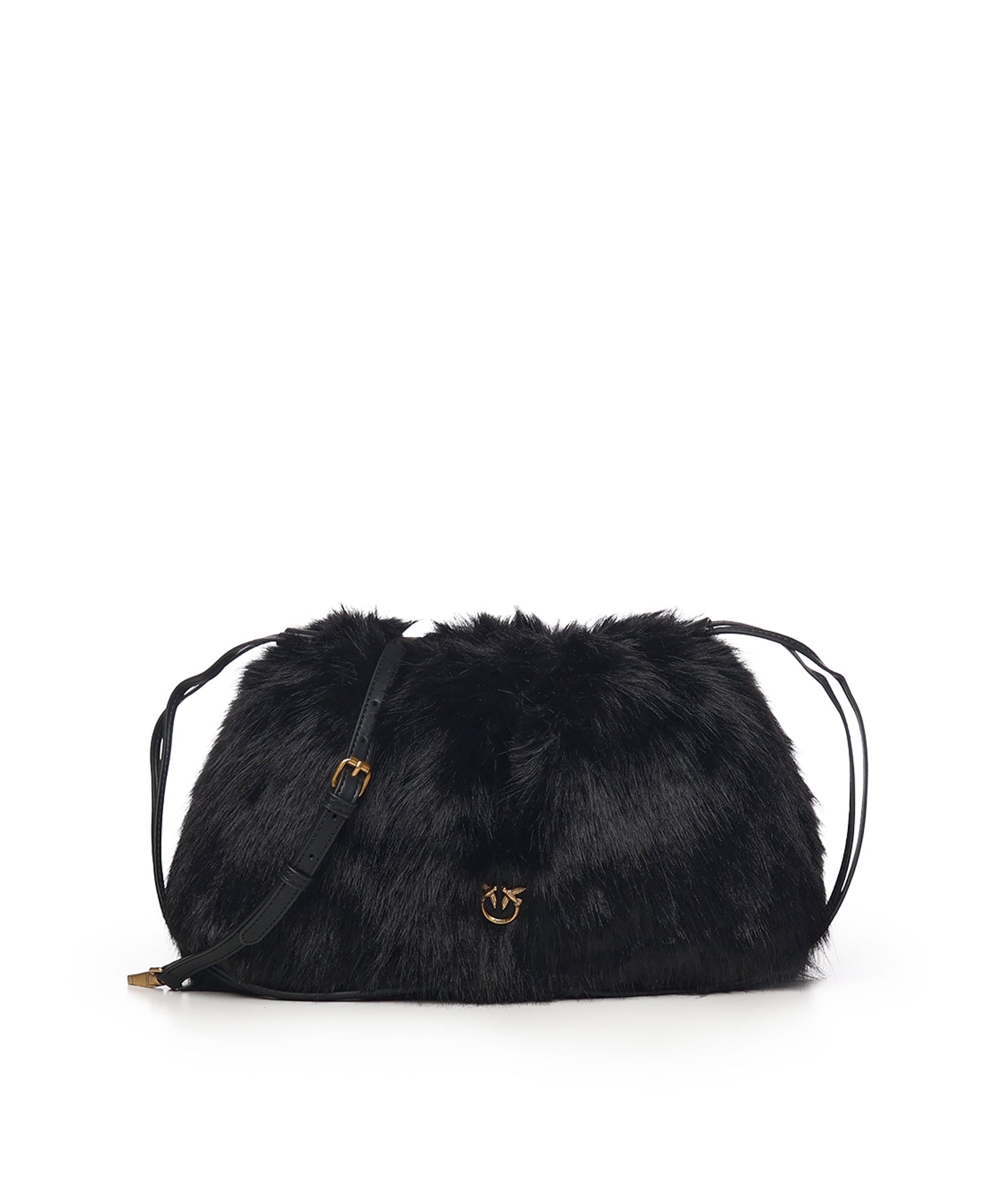 Maxi clutch in eco-pelliccia con logo 105909 A2VZZ99Q PINKO 