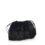 Maxi clutch in eco-pelliccia con logo 105909 A2VZZ99Q PINKO 