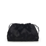 Maxi clutch in eco-pelliccia con logo 105909 A2VZZ99Q PINKO 