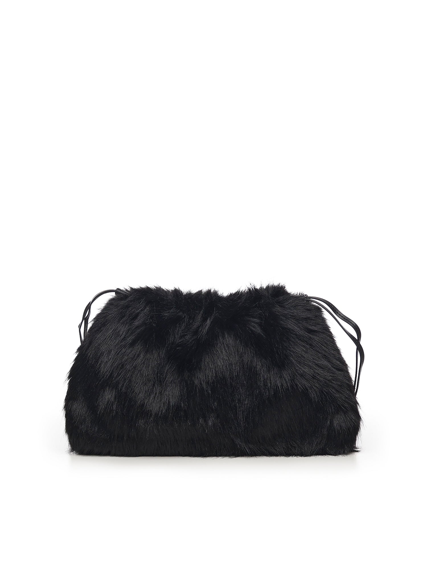 Maxi clutch in eco-pelliccia con logo 105909 A2VZZ99Q PINKO 