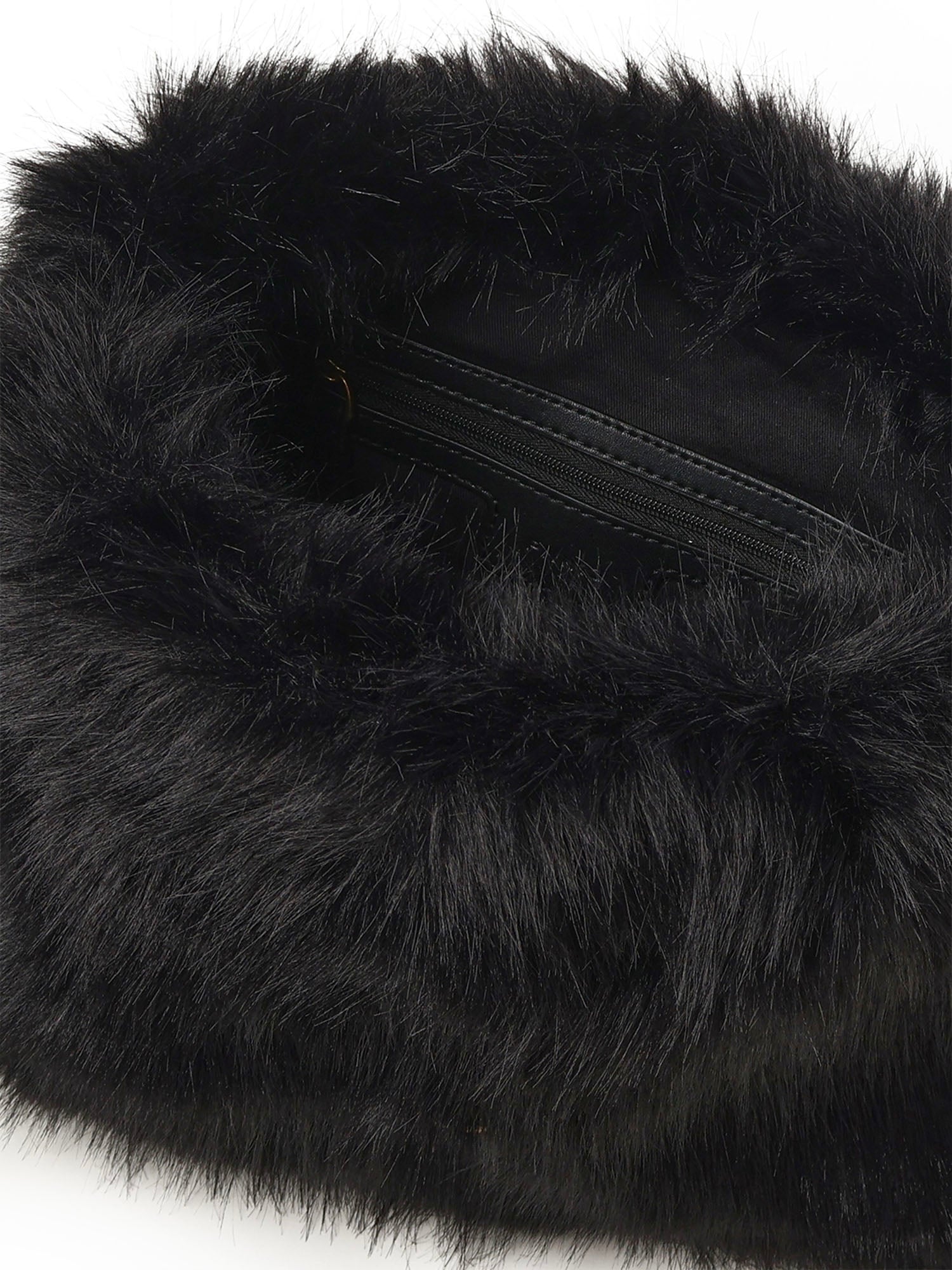 Maxi clutch in eco-pelliccia con logo 105909 A2VZZ99Q PINKO 