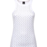 Canotta con strass e borchie<BR/><BR/> 105928 A2XYZ04 PINKO 