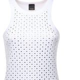 Canotta con strass e borchie<BR/><BR/> 105928 A2XYZ04 PINKO 