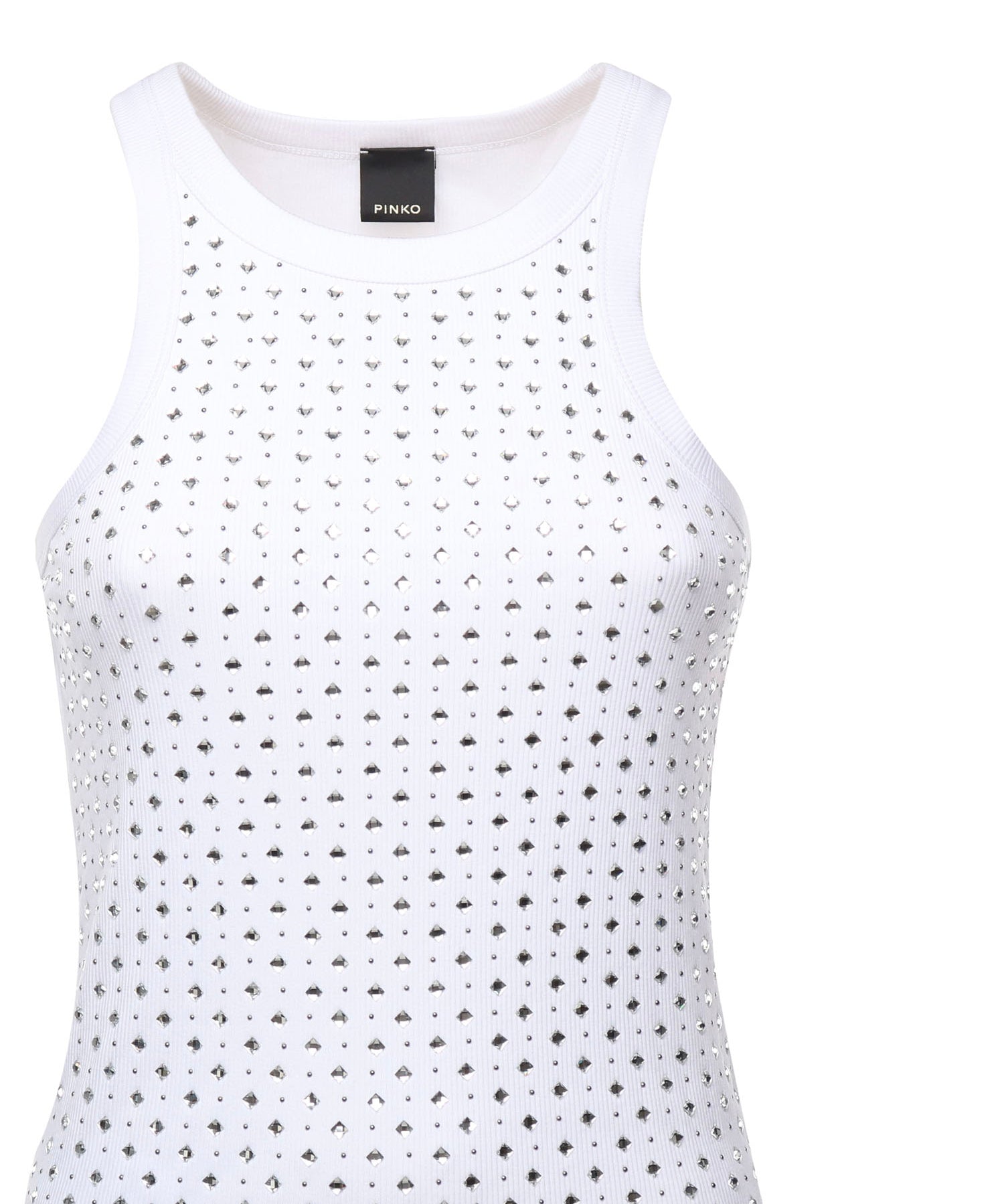 Canotta con strass e borchie<BR/><BR/> 105928 A2XYZ04 PINKO 