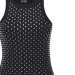 Canotta con strass e borchie<BR/> 105928 A2XYZ99 PINKO 