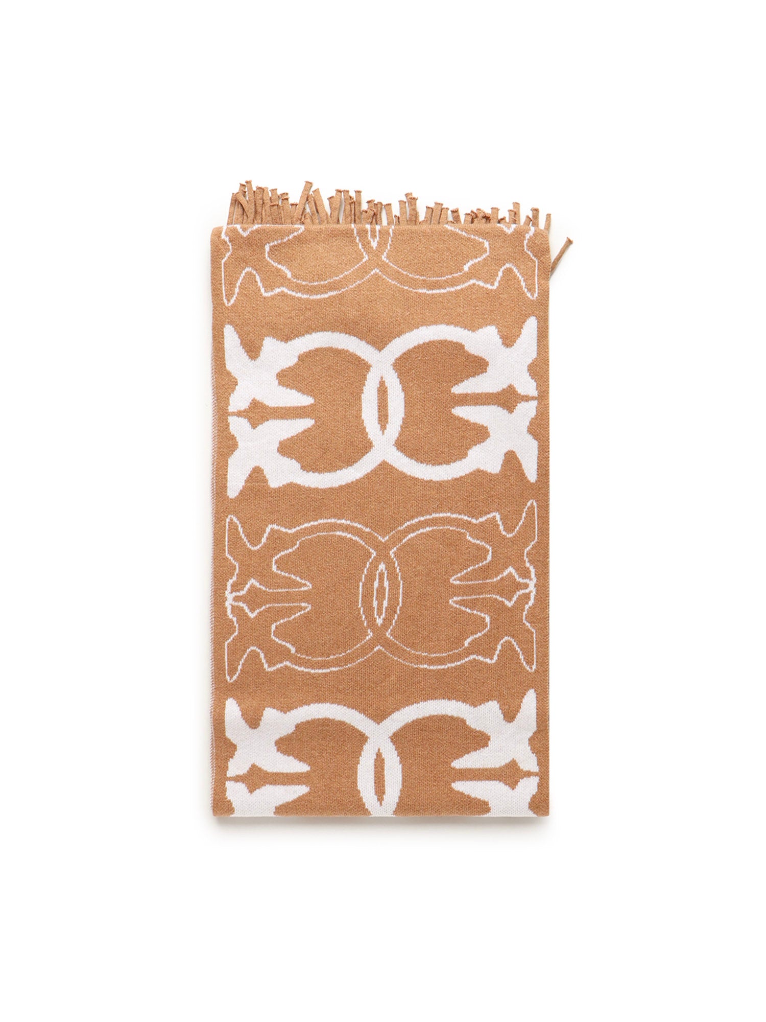 Sciarpa con logo Love Birds jacquard 105992 A2YOMZ2 PINKO 