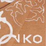 Sciarpa con logo Love Birds jacquard 105992 A2YOMZ2 PINKO 
