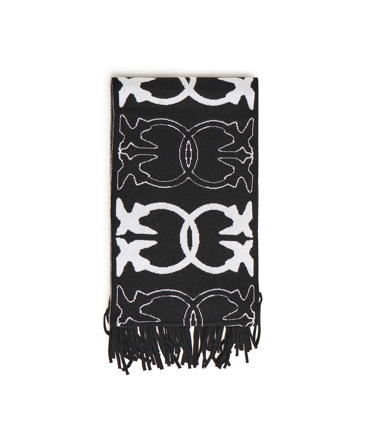 Sciarpa con logo Love Birds jacquard 105992 A2YOZZ2 PINKO 