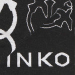 Sciarpa con logo Love Birds jacquard 105992 A2YOZZ2 PINKO 