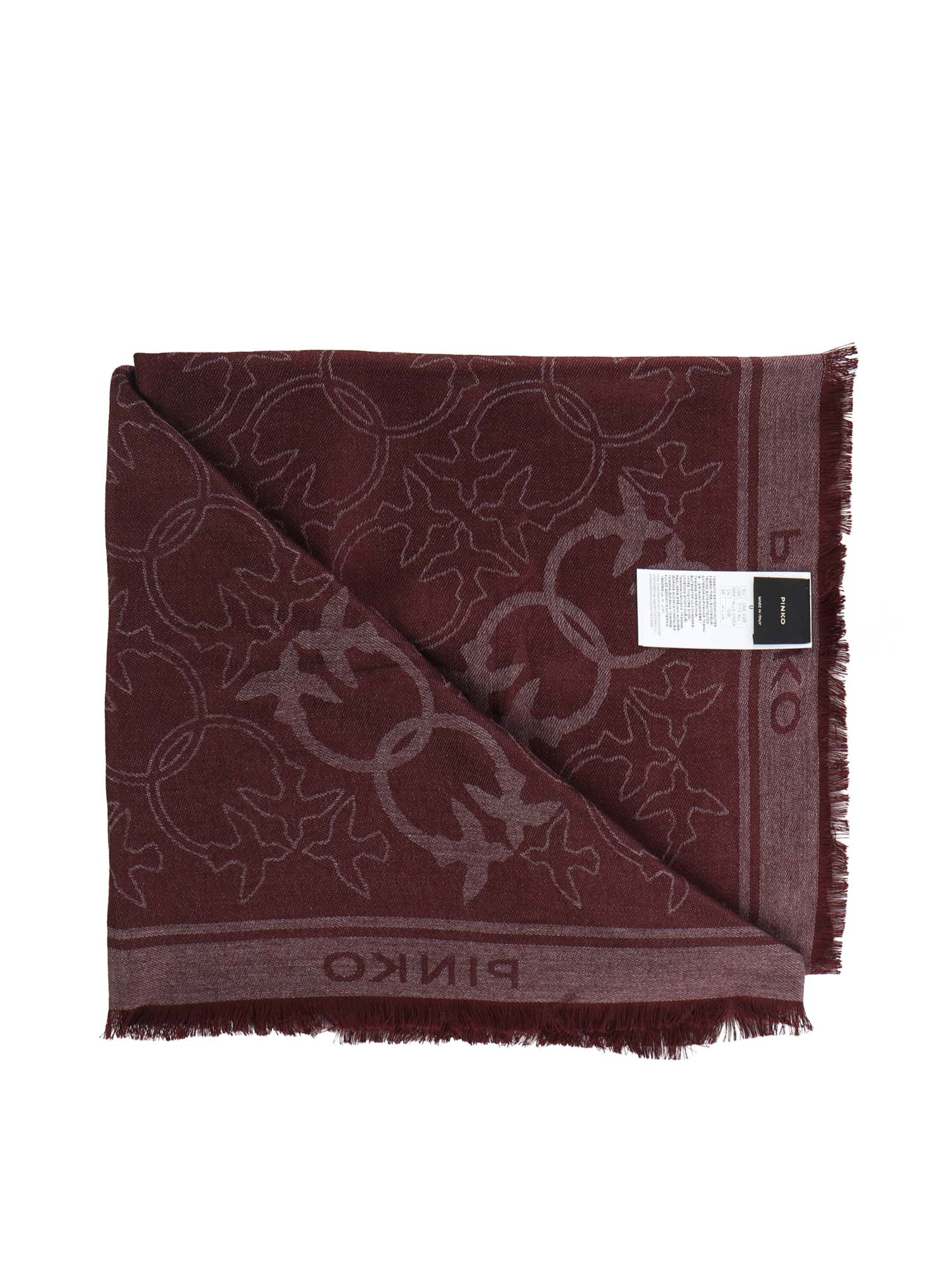 Sciarpa in misto viscosa jacquard 106017 A2ZHR57 PINKO 