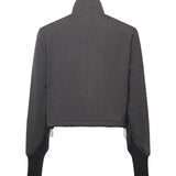 Giacca cropped con coulisse 106050 A2ZTI90 PINKO 