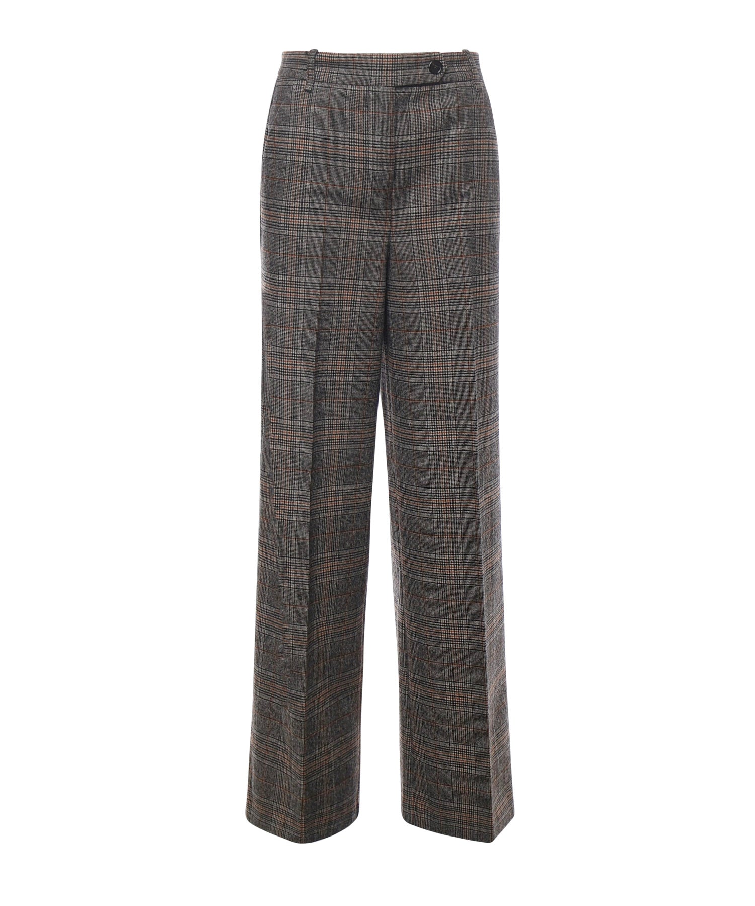 Pantaloni ampi con disegno check 106064 A2ZZPIP PINKO 