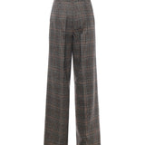 Pantaloni ampi con disegno check 106064 A2ZZPIP PINKO 