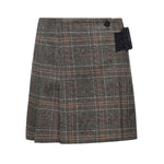 Minigonna consolata in check 106076 A2ZZPIP PINKO 