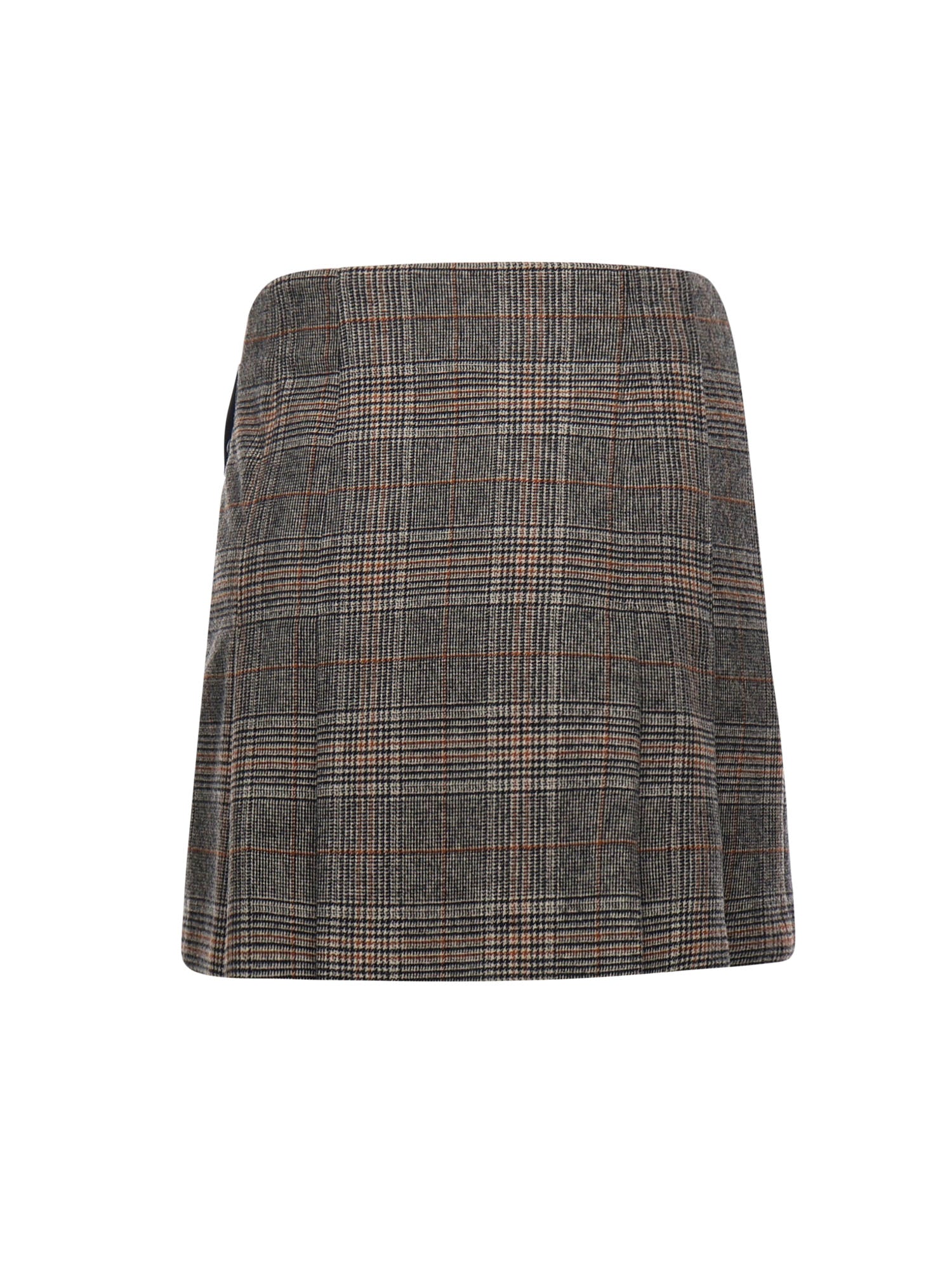 Minigonna consolata in check 106076 A2ZZPIP PINKO 