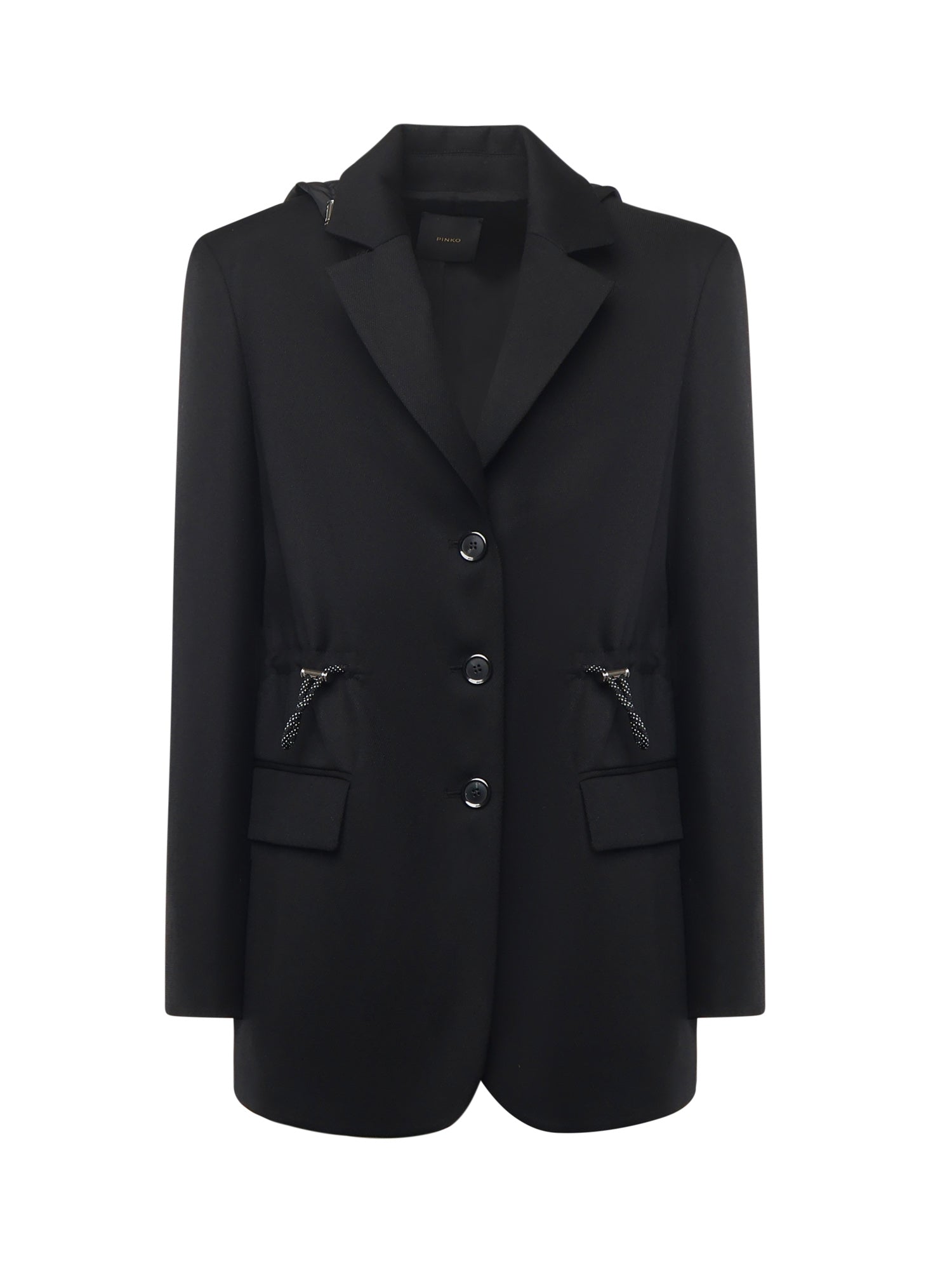 Giacca con cappuccio e coulisse 106117 A30CZ99 PINKO 