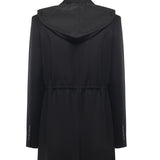Giacca con cappuccio e coulisse 106117 A30CZ99 PINKO 