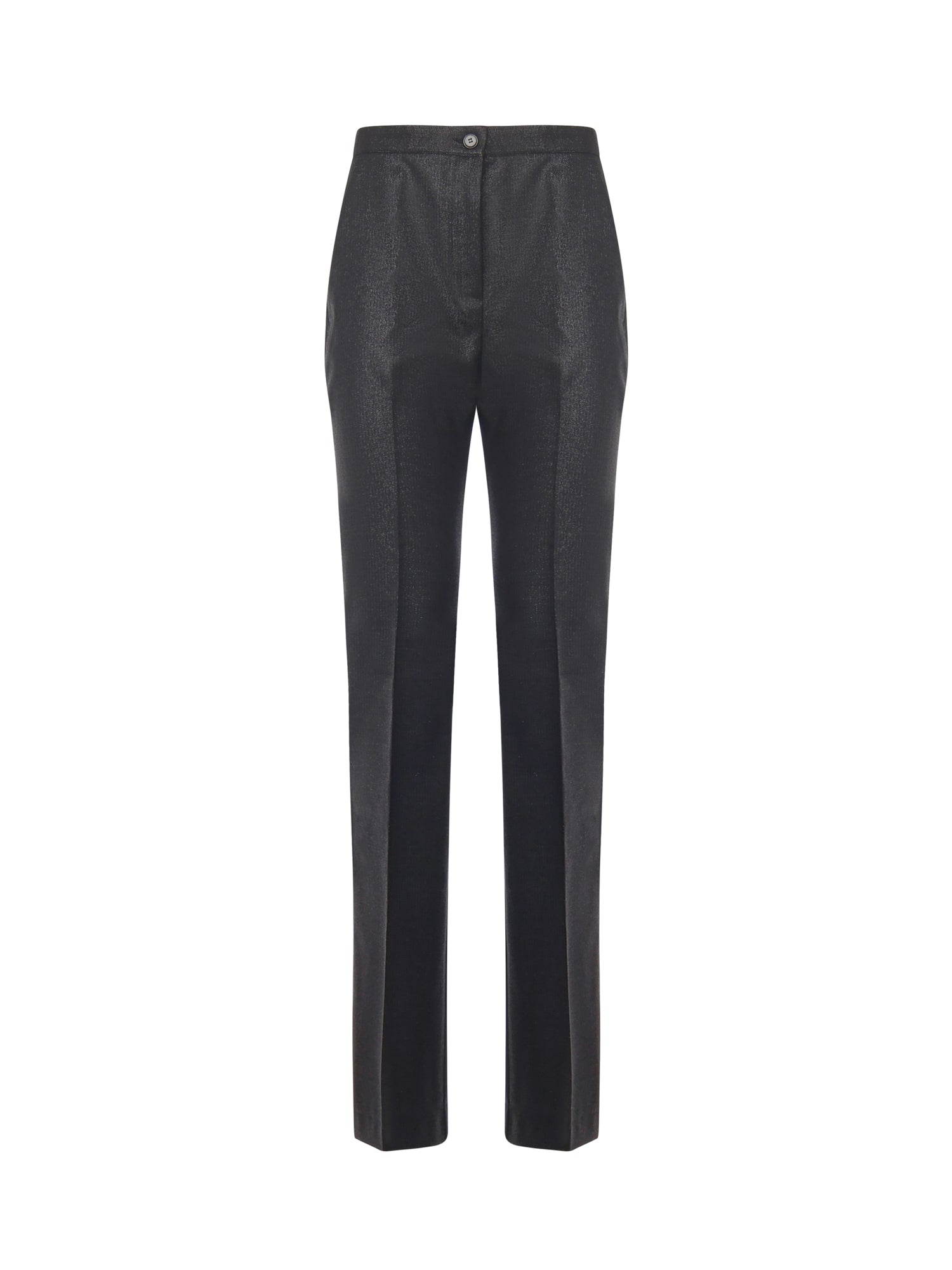 Pantaloni dritti gessati effetto brillante 106124 A305Z99 PINKO 
