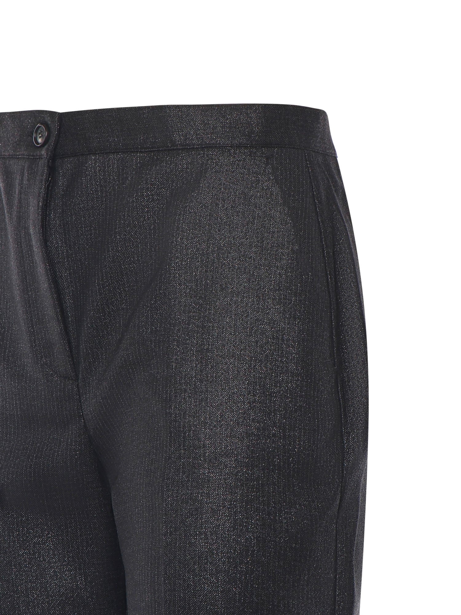 Pantaloni dritti gessati effetto brillante 106124 A305Z99 PINKO 