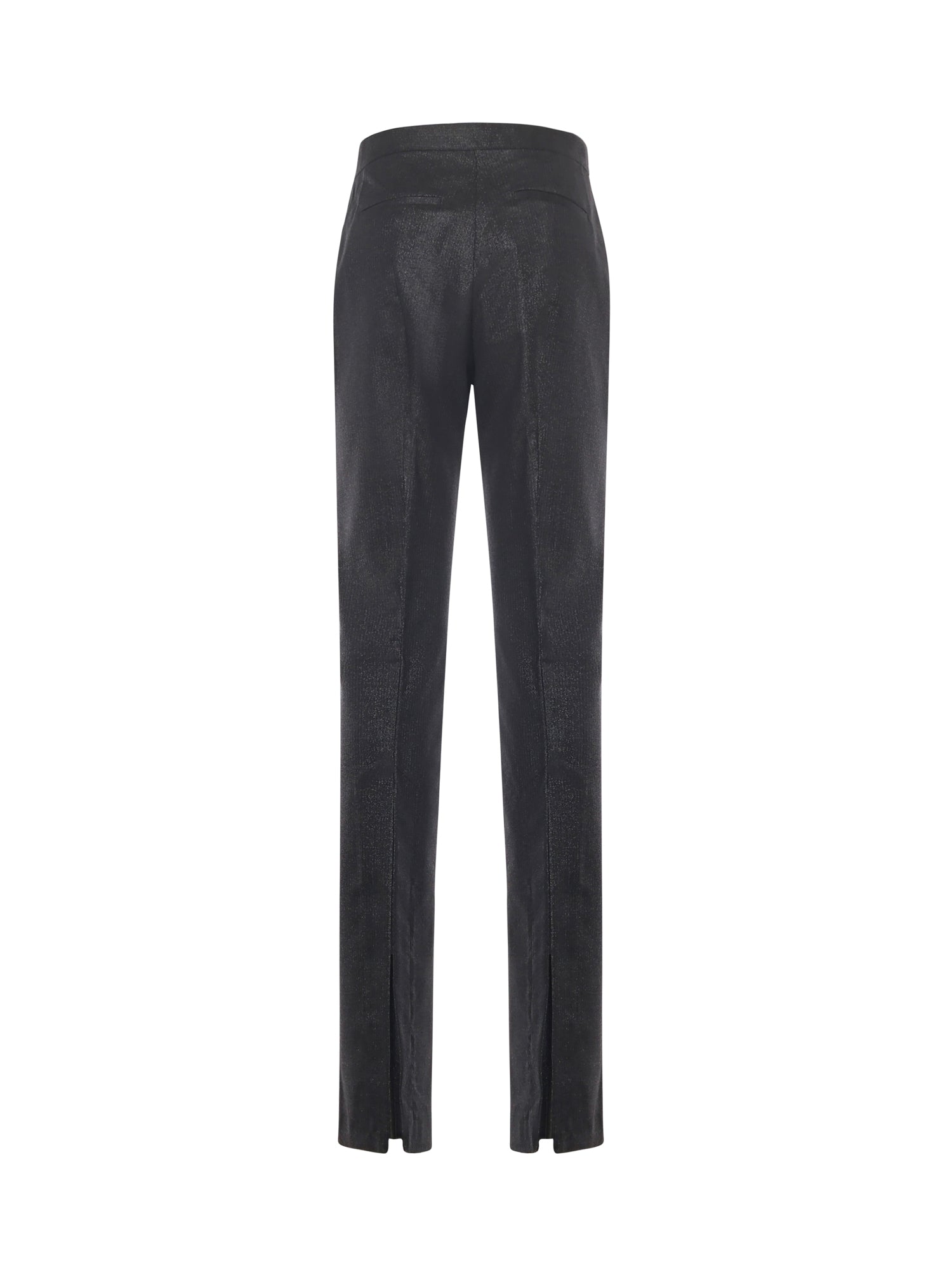 Pantaloni dritti gessati effetto brillante 106124 A305Z99 PINKO 