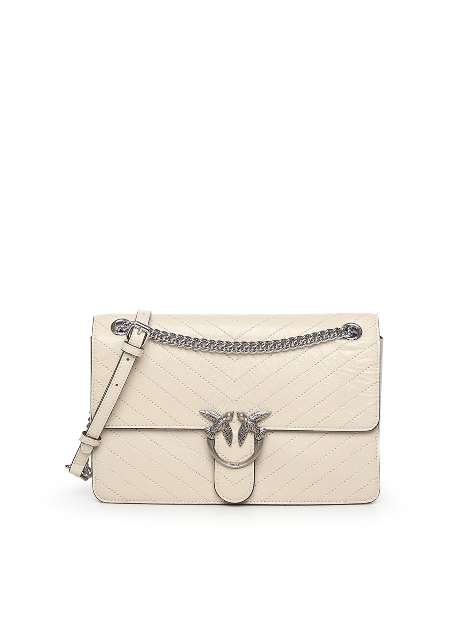 Borsa Love Bag One in pelle chevron 106174 A2JCZ14E PINKO 