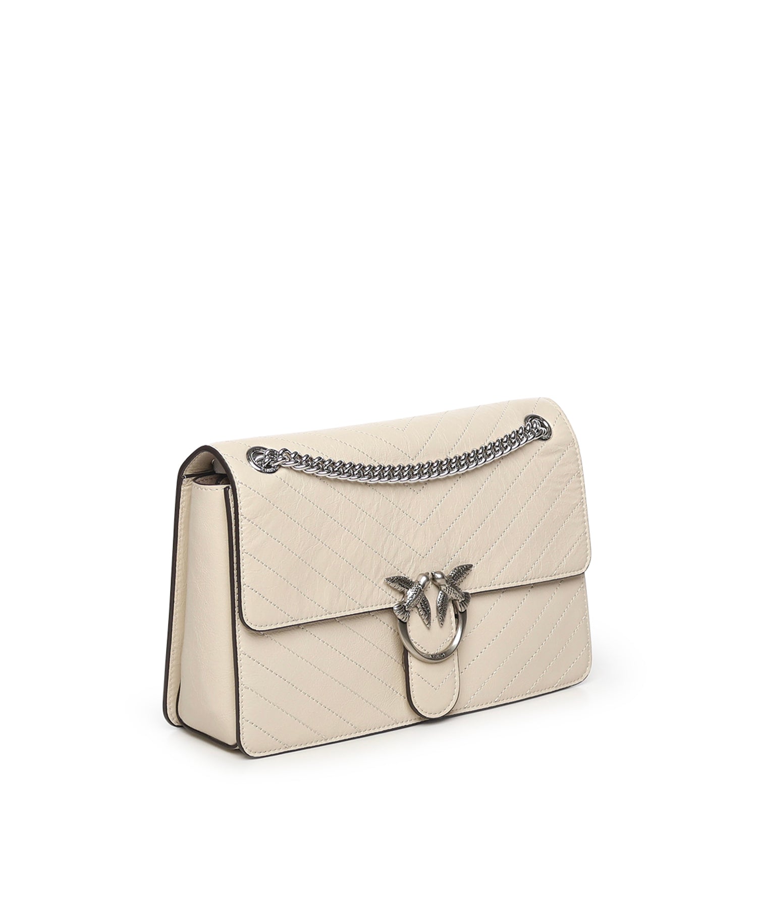 Borsa Love Bag One in pelle chevron 106174 A2JCZ14E PINKO 