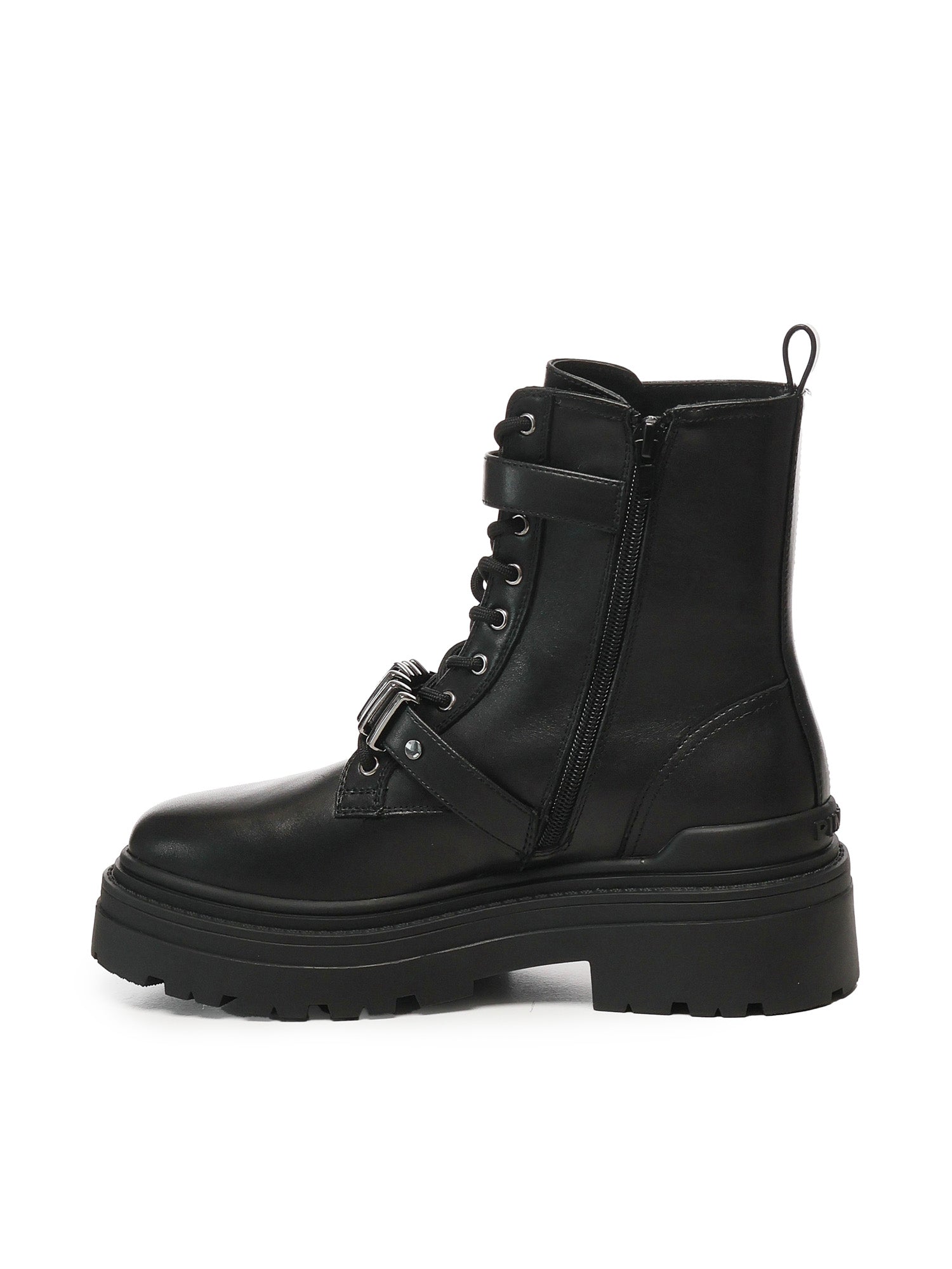 Anfibi in pelle con logo<BR/> SD0407 P087Z99 PINKO 