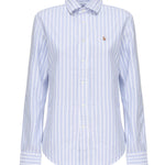 Camicia a righe Oxford con logo 211891377 004 POLO RALPH LAUREN 