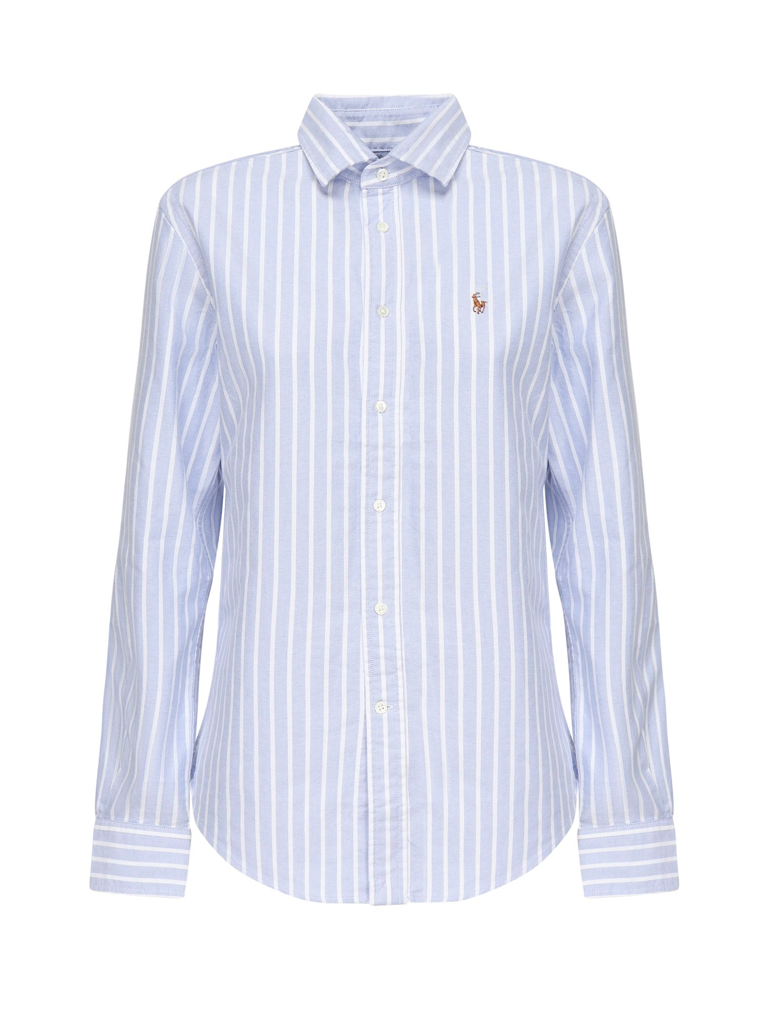 Camicia a righe Oxford con logo 211891377 004 POLO RALPH LAUREN 