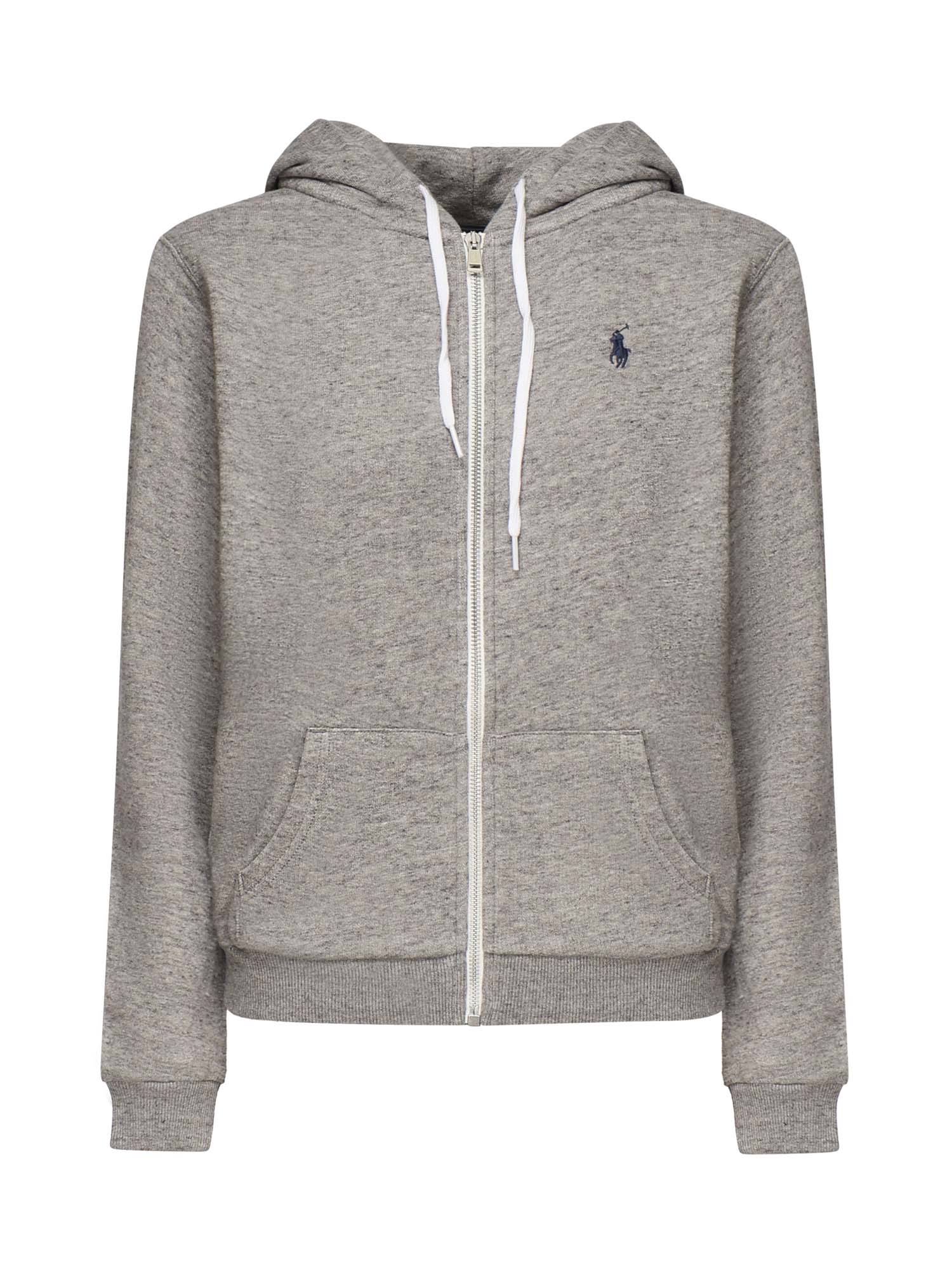 Felpa con zip e logo<BR/> 211935584 005 POLO RALPH LAUREN 