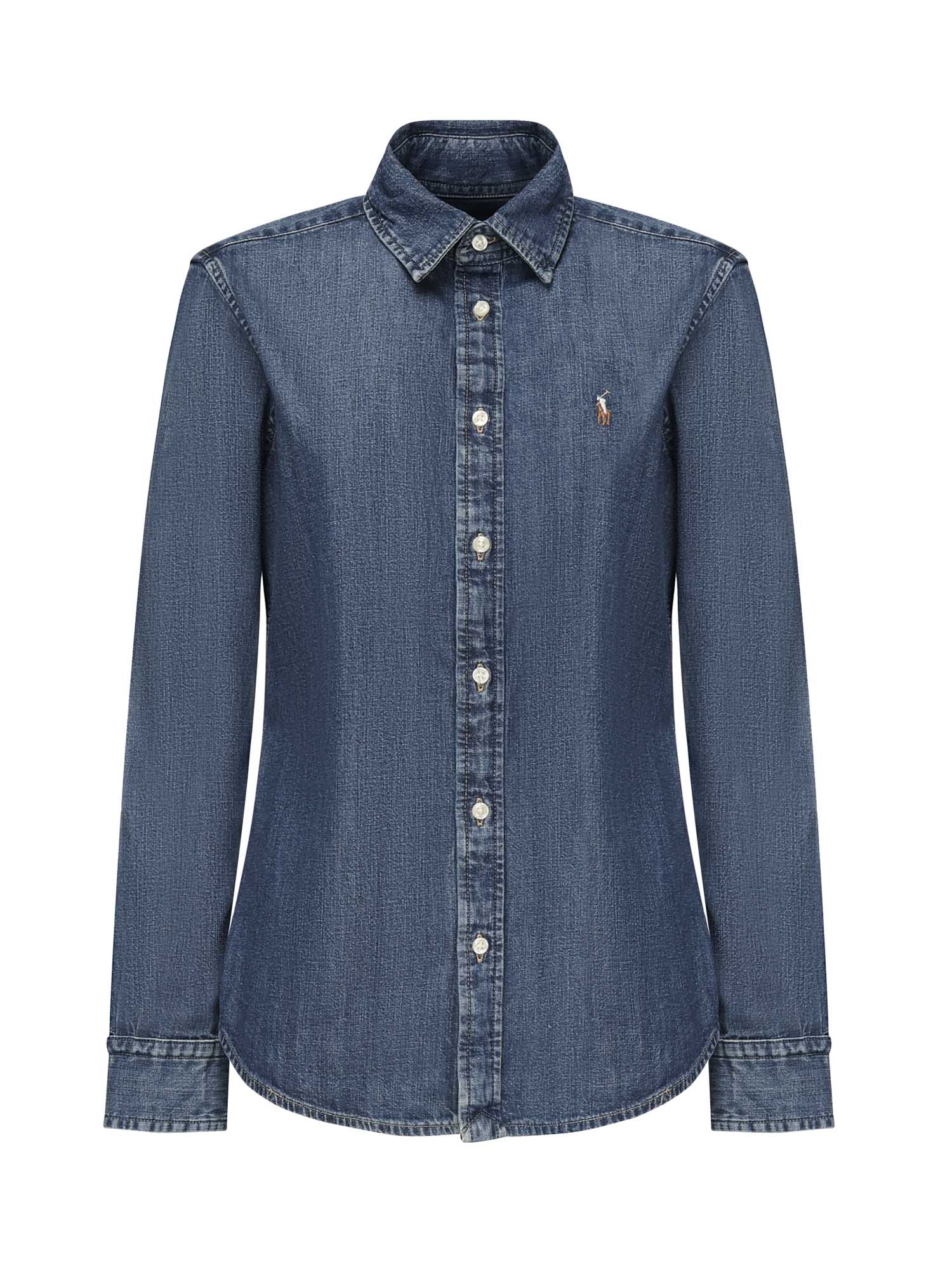 Camicia in denim con logo 211969458 001 POLO RALPH LAUREN 