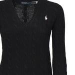 Maglia a trecce con scollo a V 211971866 005 POLO RALPH LAUREN 