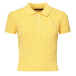 Polo cropped a trecce<BR/> 211972118 001 POLO RALPH LAUREN 