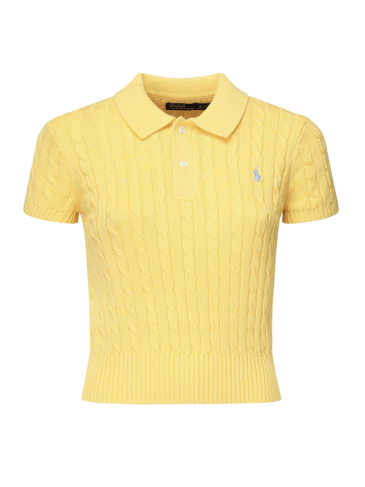 Polo cropped a trecce<BR/> 211972118 001 POLO RALPH LAUREN 