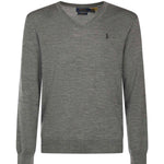 Maglia con scollo a V e logo<BR/> 710946142 002 POLO RALPH LAUREN 