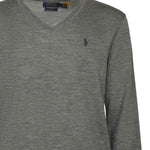 Maglia con scollo a V e logo<BR/> 710946142 002 POLO RALPH LAUREN 