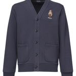 Cardigan con ricamo logo 710980316 001 POLO RALPH LAUREN 