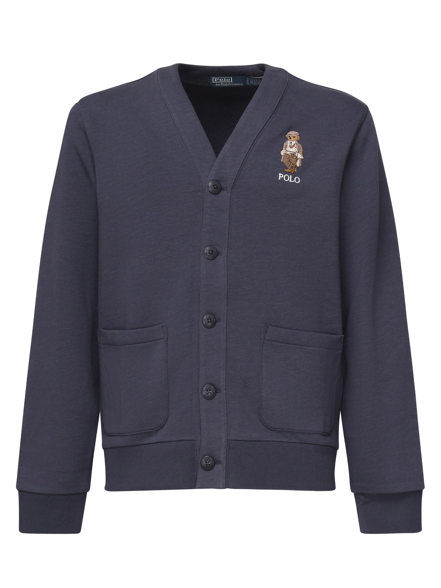 Cardigan con ricamo logo 710980316 001 POLO RALPH LAUREN 