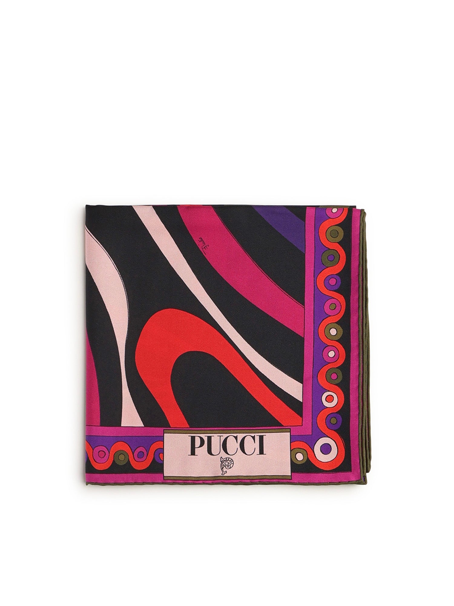 Foulard in seta con stampa Marmo 5UGB43 5UC131 PUCCI 