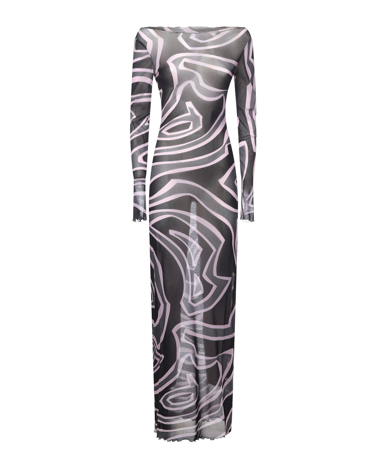 Abito in tulle con stampa marmo 5UJI35 5U749047 PUCCI 