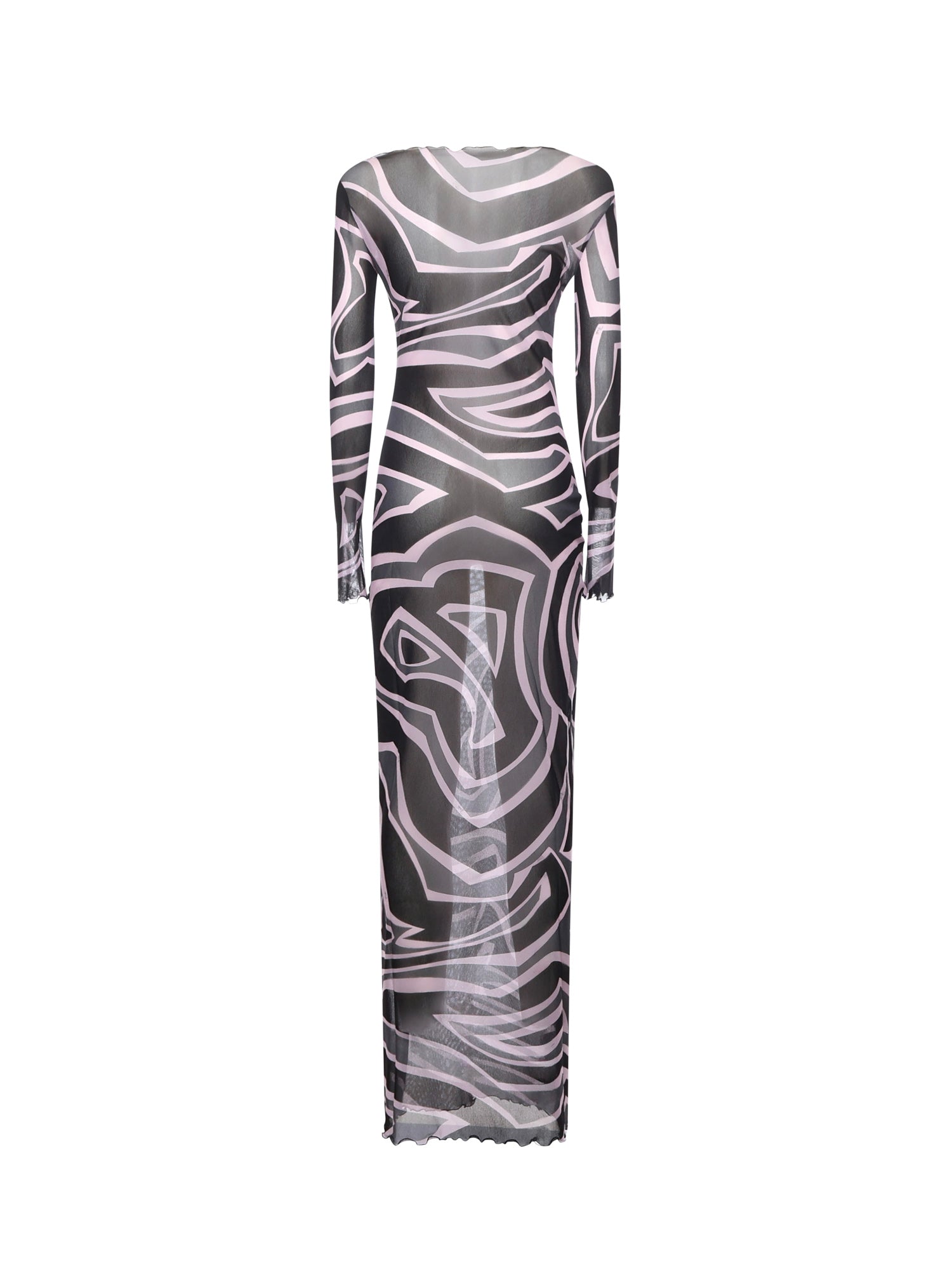 Abito in tulle con stampa marmo 5UJI35 5U749047 PUCCI 